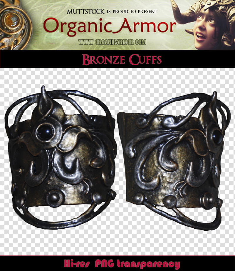 OA Bronze Cuffs, Organic Armor bronze cuff transparent background PNG clipart