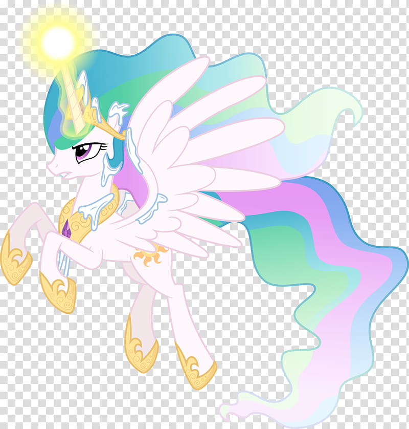 Princess Celestia against blizzard, multicolored My Little Pony character illustration transparent background PNG clipart