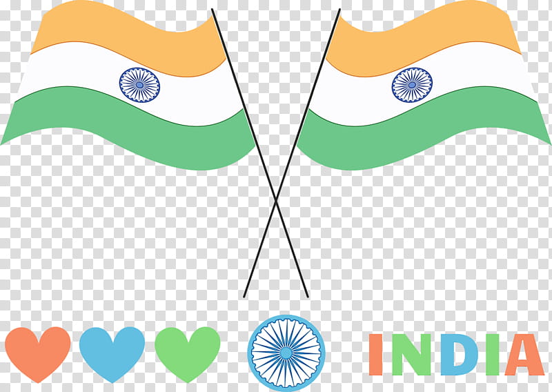 green line logo, India Republic Day, India Flag, 26 January, Happy India Republic Day, Watercolor, Paint, Wet Ink transparent background PNG clipart