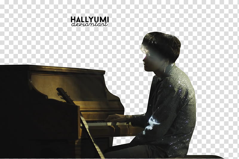 BTS FAKE LOVE, man playing piano transparent background PNG clipart