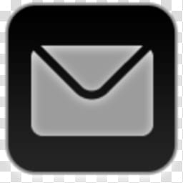 Albook extended dark , black and gray envelope transparent background PNG clipart