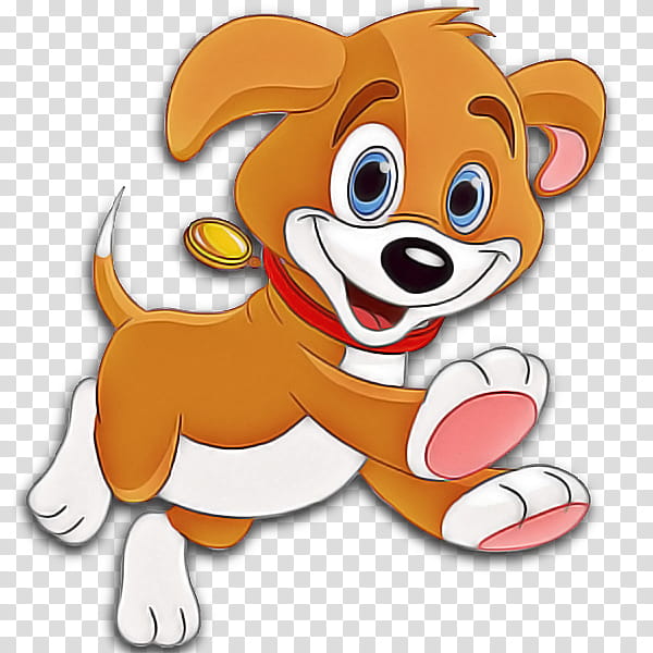 cartoon puppy dog tail animation, Cartoon, Sticker, Smile transparent background PNG clipart