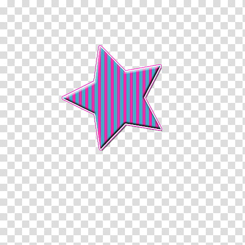 ESTRELLAS HECHAS POR MI, teal pink stripe star transparent background PNG clipart