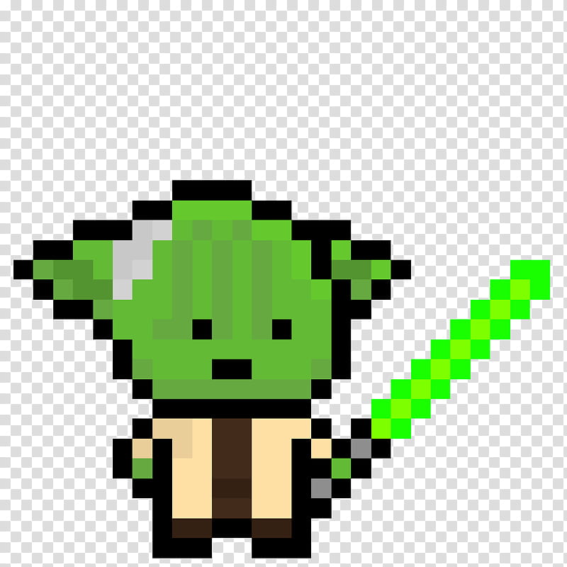 Pixel Yoda|Star Wars transparent background PNG clipart