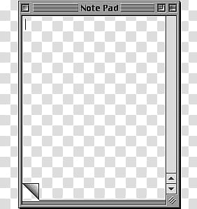 note pad application screenshot transparent background PNG clipart