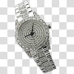 some icons, blnw, round silver-colored analog watch transparent background PNG clipart