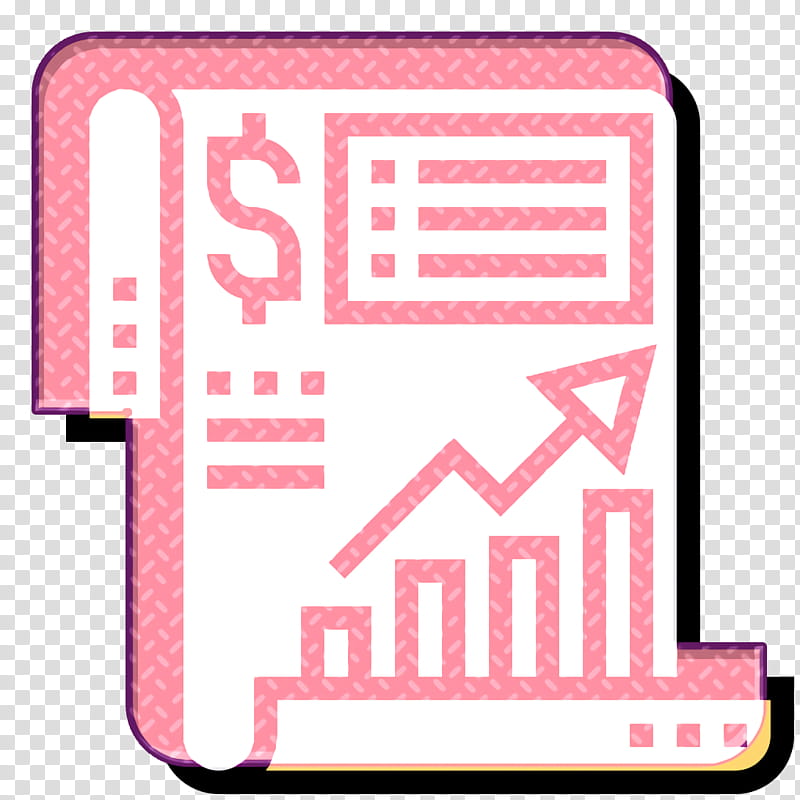 Statement icon Income icon Accounting icon, Pink, Line transparent background PNG clipart