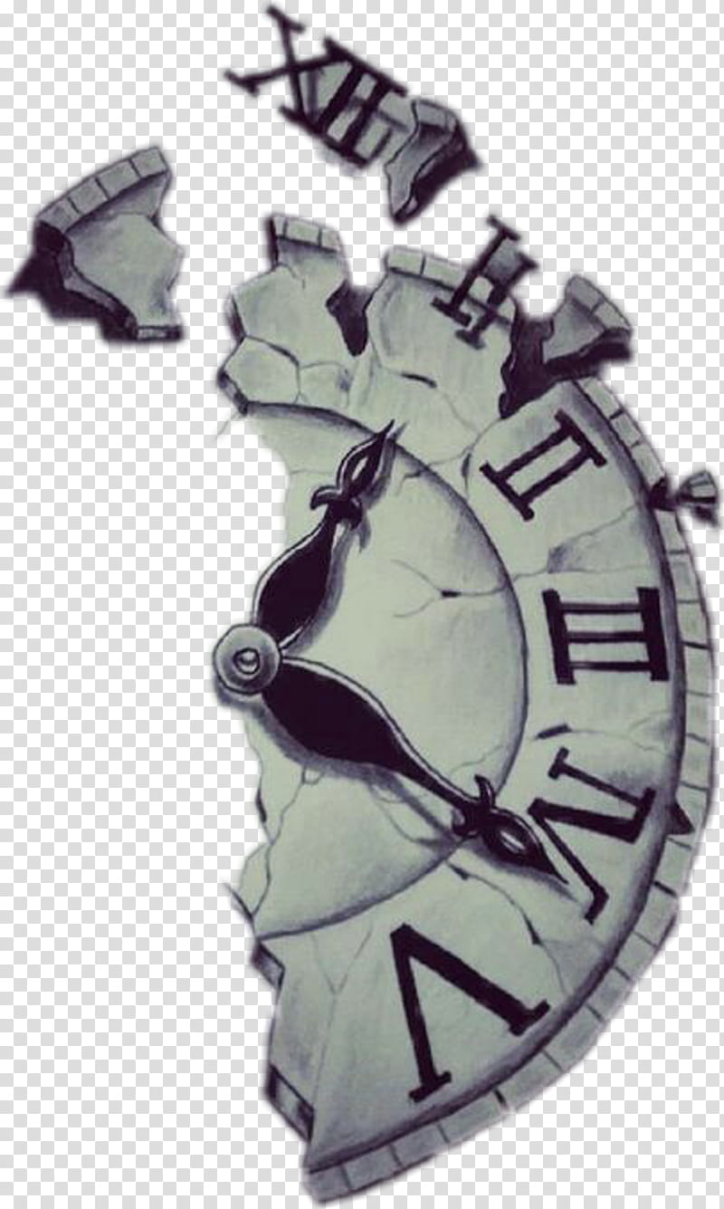 alice in wonderland broken pocket watch tattoo