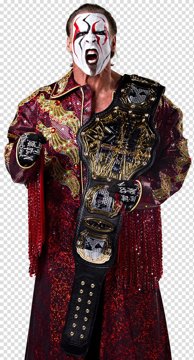 Sting TNA World Heavyweight Champion transparent background PNG clipart