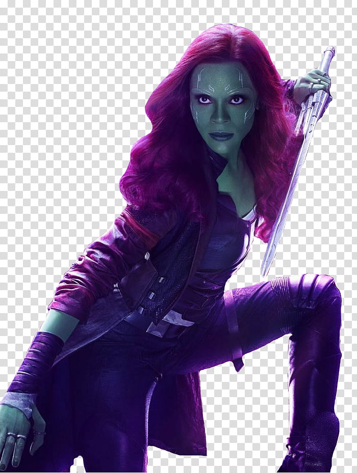 Gamora Infinity War transparent background PNG clipart
