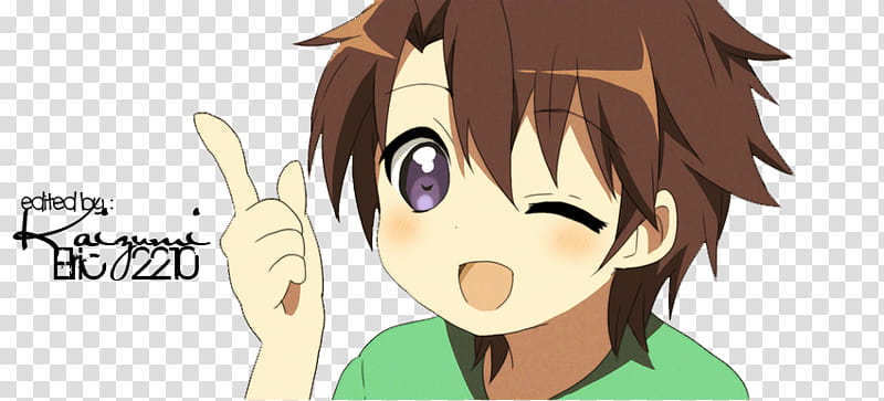 Sekaiichi hatsukoi render , yoshino chiaki, anime character wears green shirt illustation transparent background PNG clipart