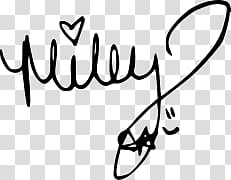 Famous signatures in, Miley Cirus signature transparent background PNG clipart