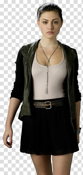 The Secret Circle , woman wearing black jacket transparent background PNG clipart