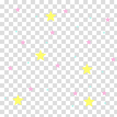 white pink and yellow star print cartoon transparent background PNG clipart