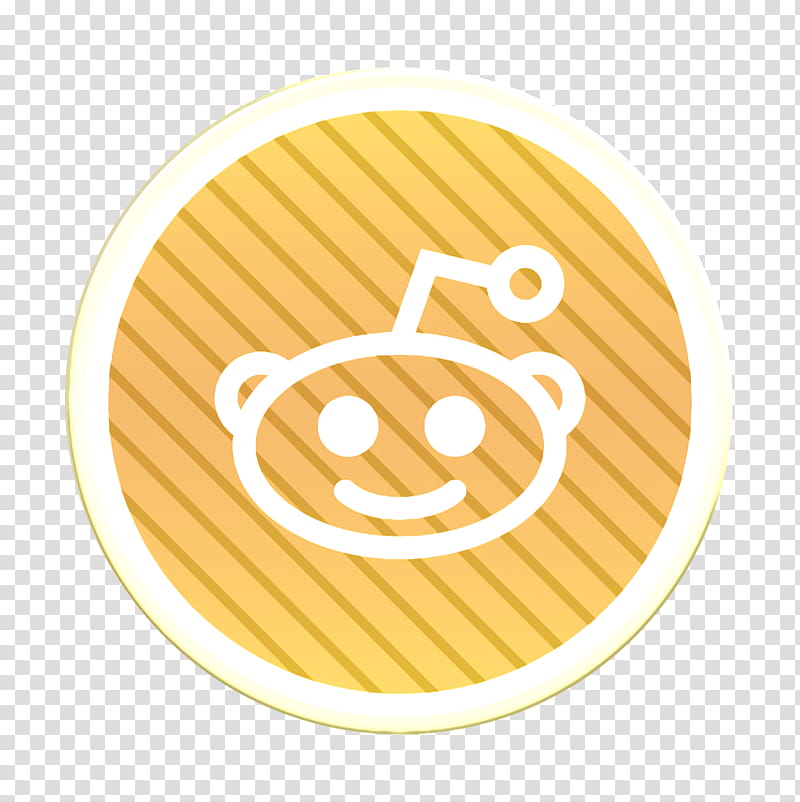 media icon online icon reddit icon, Social Icon, Circle, Logo, Symbol, Smile, Beige, Side Dish transparent background PNG clipart