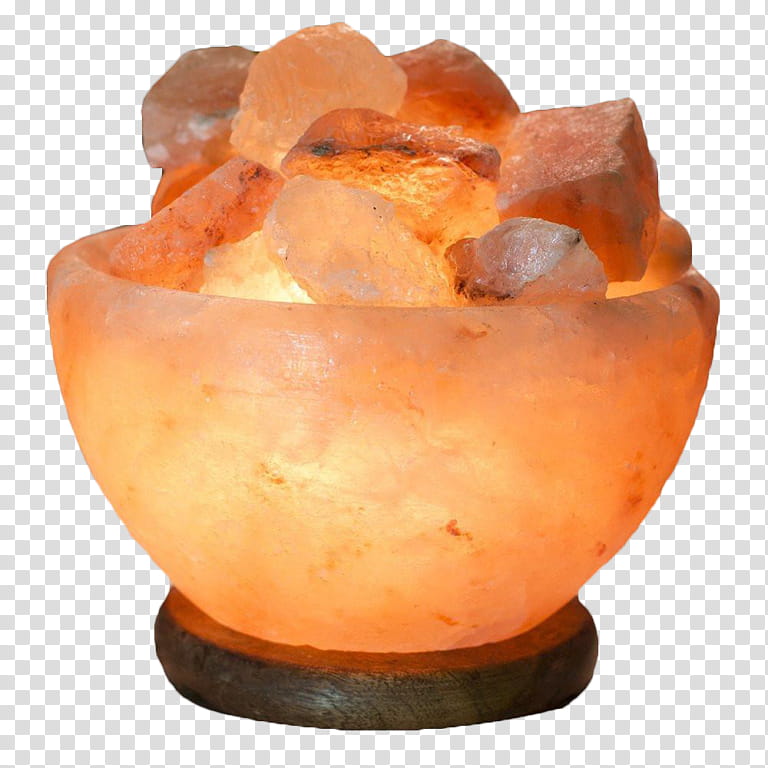 Himalayan salt Bowl Lamp Light, Electric Light, Dimmer, Khewra Salt Mine, Lampa Solna, Lighting, Nightlight, Incandescent Light Bulb transparent background PNG clipart