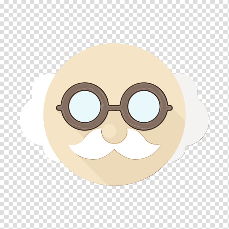 Glasses, Watercolor, Paint, Wet Ink, Face, Cartoon, Nose, Head transparent background PNG clipart