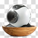 Sphere   the new variation, black and white web camera illustration transparent background PNG clipart