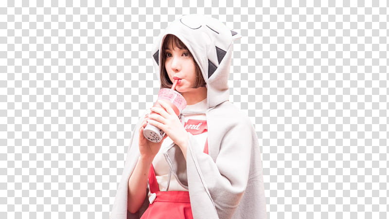 Eunha  Boom Shakalaka s, woman sipping beverage transparent background PNG clipart