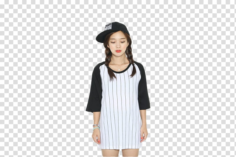 Park Seul Sport girl , standing woman wearing cap transparent background PNG clipart
