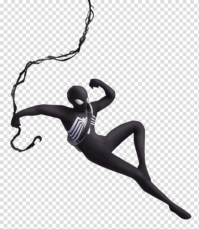 B Spider Man Black Suit transparent background PNG clipart | HiClipart