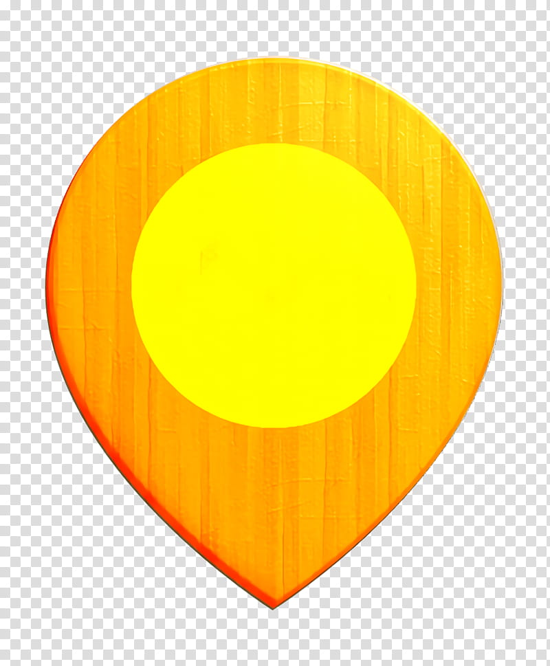 Pin icon Navigation icon Gps icon, Yellow, Musical Instrument Accessory, Orange, Pick, Circle, Guitar Accessory, Symbol transparent background PNG clipart