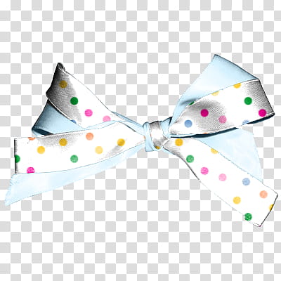 Playful Bows, multicolored polka-dot bow transparent background PNG clipart