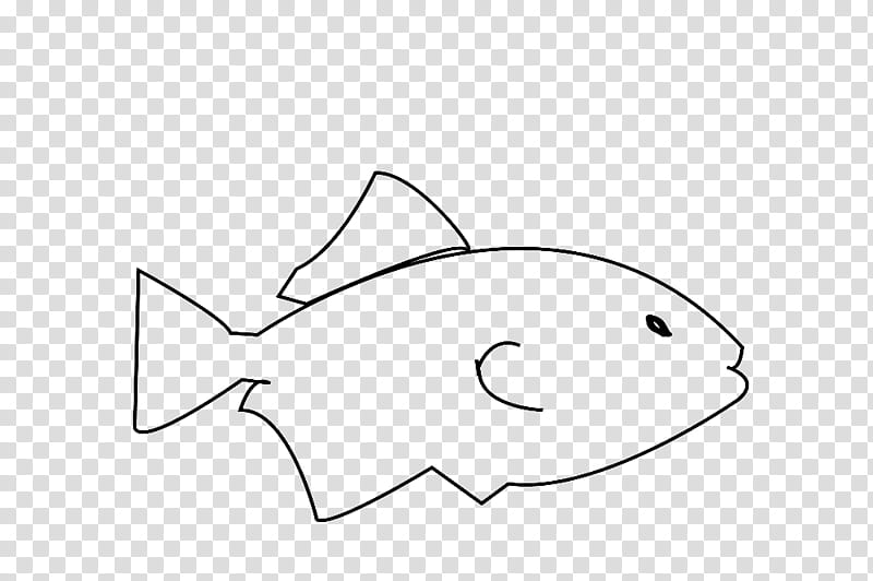 Fish, Drawing, Line Art, Cartoon, Angle, White, Coloring Book, Fin transparent background PNG clipart