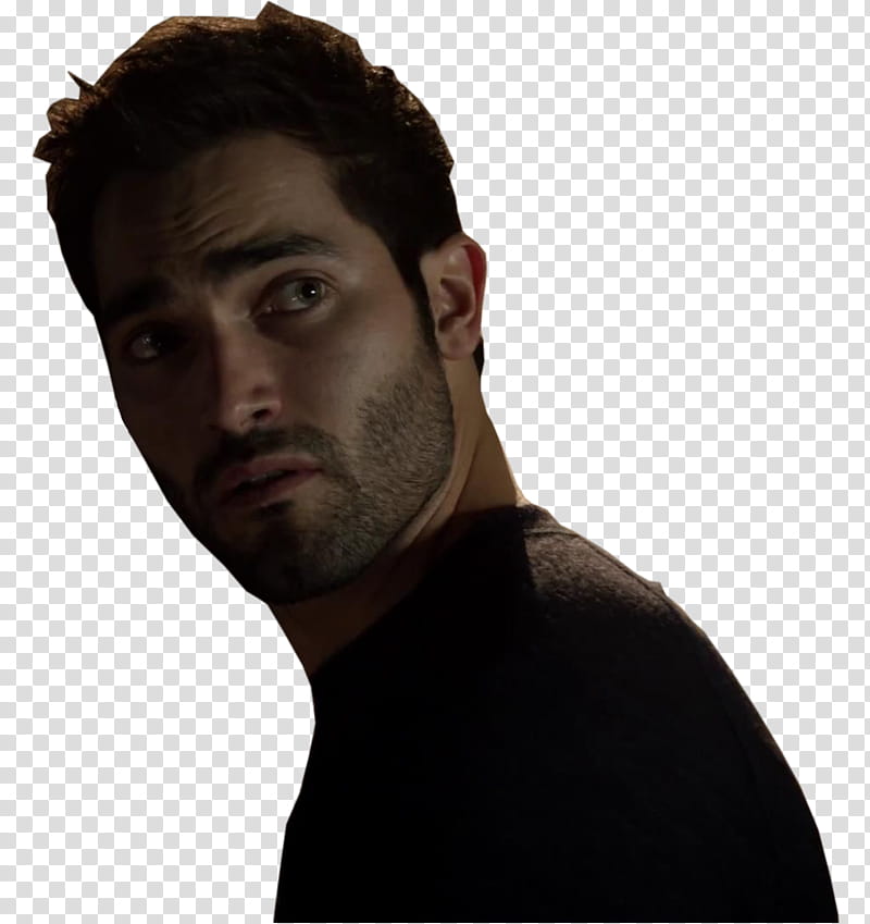 Sterek S Ep , man wearing black crew-neck top transparent background PNG clipart