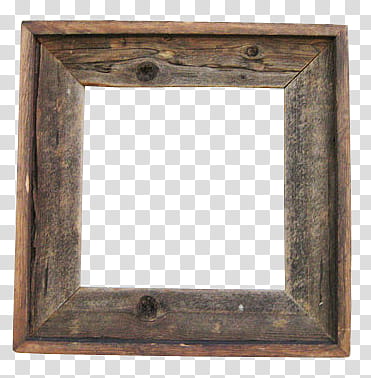 square brown wooden frame transparent background PNG clipart