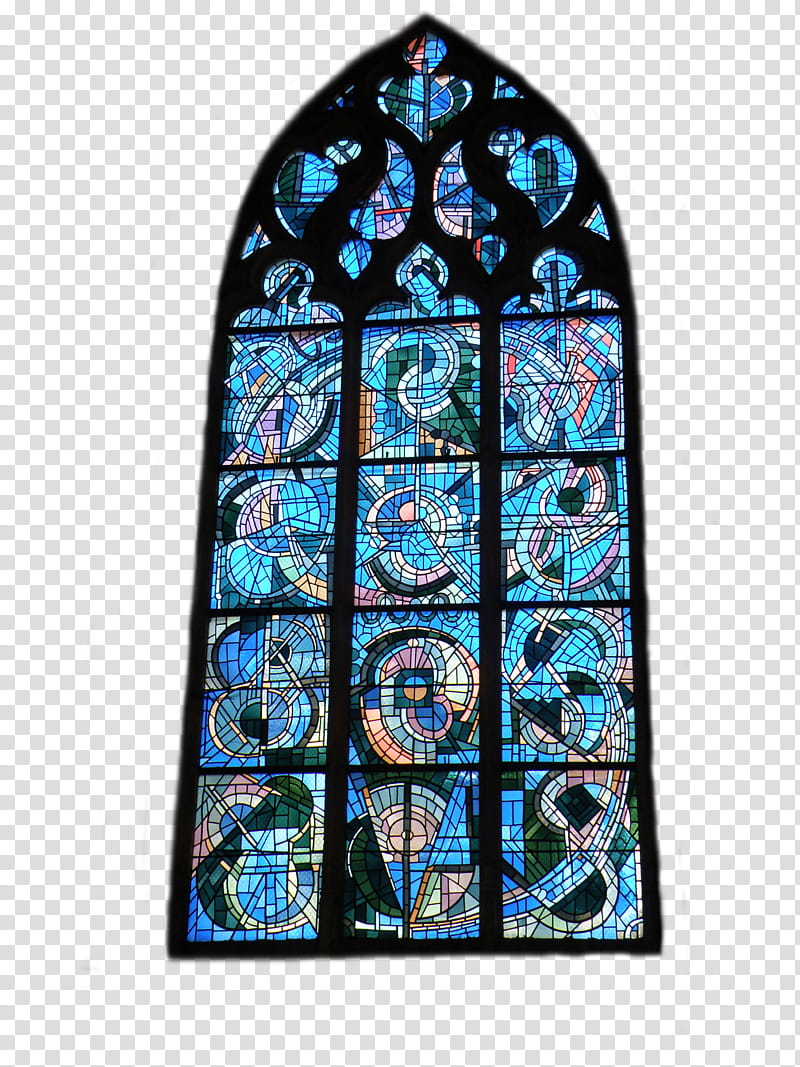 church window, blue stained glass window transparent background PNG clipart
