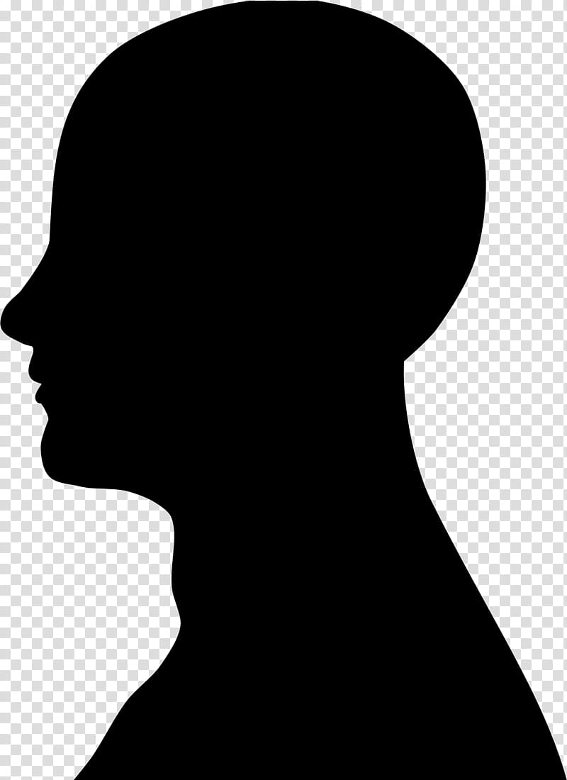 Man, Silhouette, Drawing, Male, Female, Face, Hair, Black transparent background PNG clipart