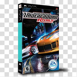 PSP Games Boxed  , Need for Speed Underground Rivals transparent background PNG clipart