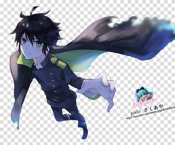Seraph of the end, Yuu Render  transparent background PNG clipart
