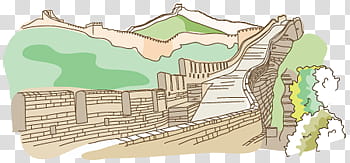 Travel scape, Great Wall of China transparent background PNG clipart