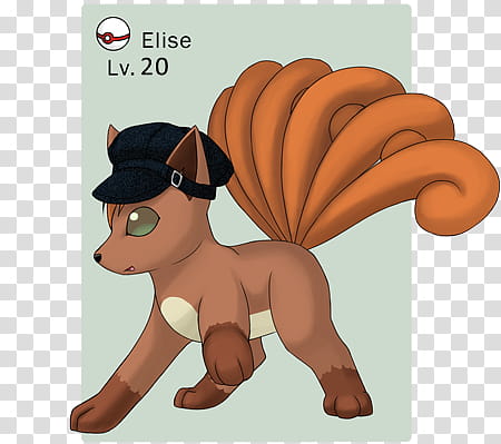 -Vulpix ID-, Pokemon Elise Lv.  character transparent background PNG clipart