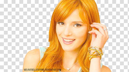 Bella Thorne, smiling Bella Thorne wearing teal tank top transparent background PNG clipart