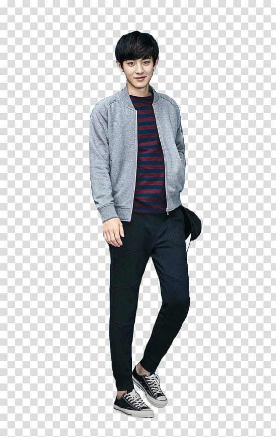 EXO Render Spao, man in grey jacket standing and smiling transparent background PNG clipart