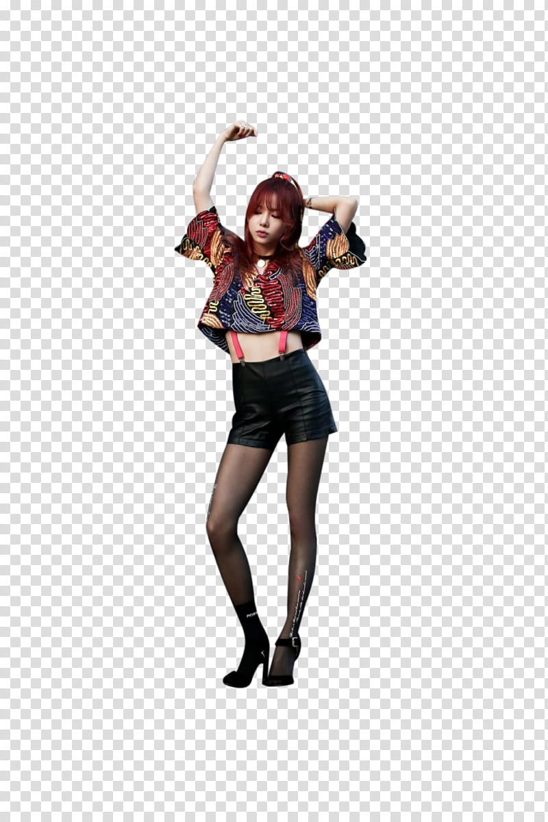EXID, female holding her hair transparent background PNG clipart