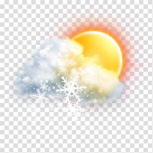 The REALLY BIG Weather Icon Collection, mostly-cloudy-snow-moderate transparent background PNG clipart