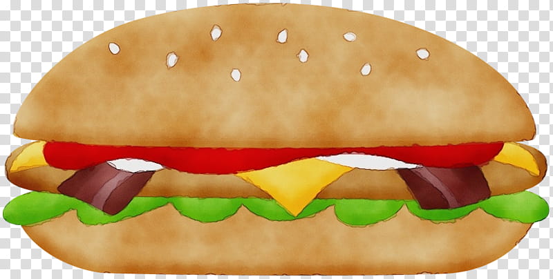 Junk Food Watercolor Paint Wet Ink Hamburger Drawing Hot Dog