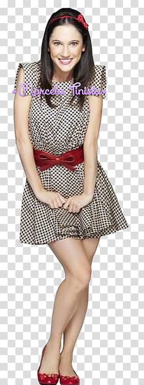 VIOLETTA , women's black and white polka-dot dress transparent background PNG clipart