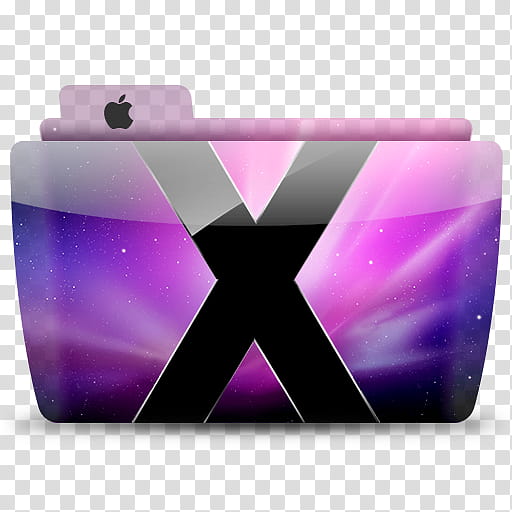 Colorflow   sa System, purple and black X folder art transparent background PNG clipart