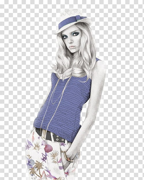Garotas Fashion, woman sketch transparent background PNG clipart