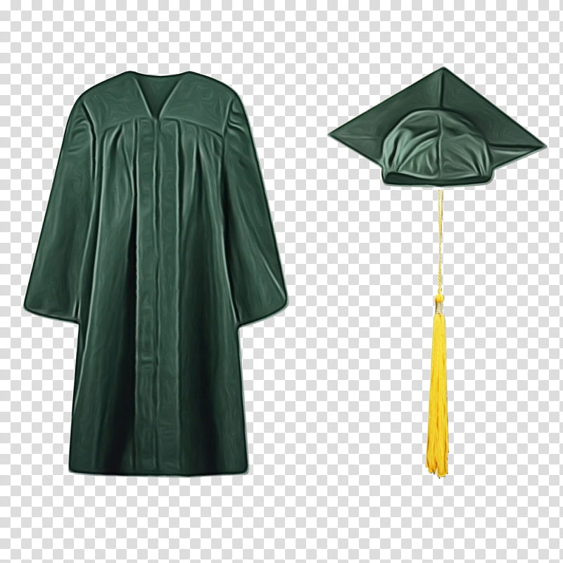 Graduation, Robe, Academic Dress, Green, Tassel, Gown, Cap, Square Academic Cap transparent background PNG clipart