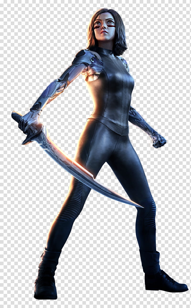 Alita Battle Angel, female game character transparent background PNG clipart
