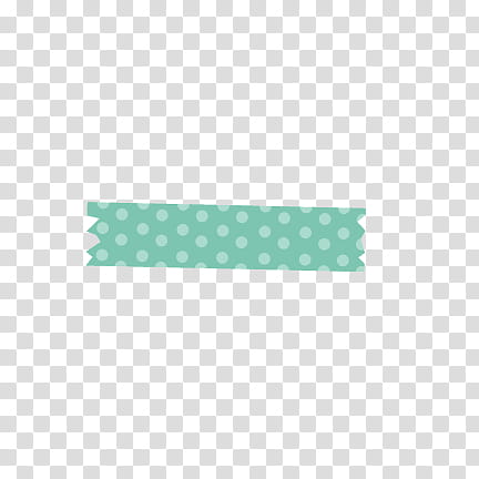 Ressource Washi tape edition, teal and white polka dotted transparent background PNG clipart