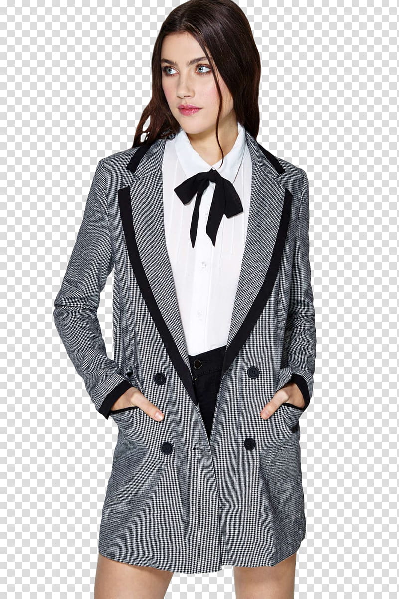 Anna Christine Speckhart , woman wearing gray peacoat transparent background PNG clipart