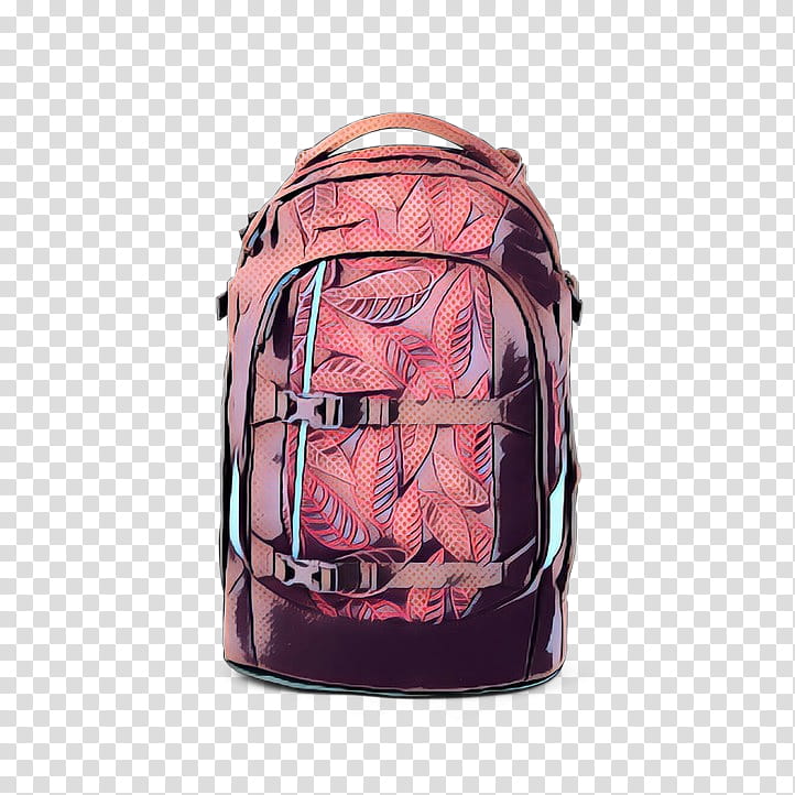 backpack bag pink luggage and bags leather, Pop Art, Retro, Vintage, Fashion Accessory transparent background PNG clipart