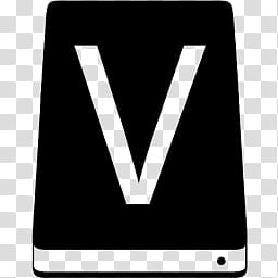 MetroID Icons, black letter V logo transparent background PNG clipart